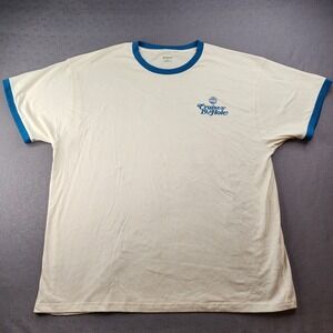 Authentic Brand Sun Cruiser Cruise into the 19th Hole Ringer Tee Shirt 2XL Cream